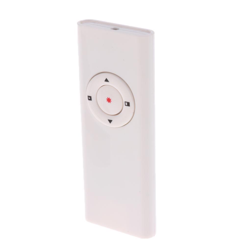 RF 2.4GHz Wireless Presenter USB Remote Control Presentation Pointer White