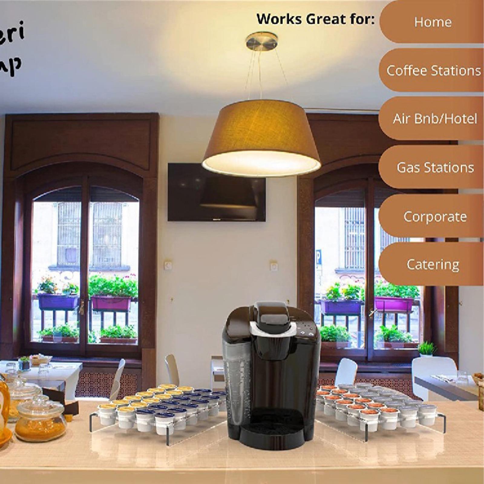 Coffee Pod Holder for Counter Coffee Capsule Holder for Home Desktop Cabinet