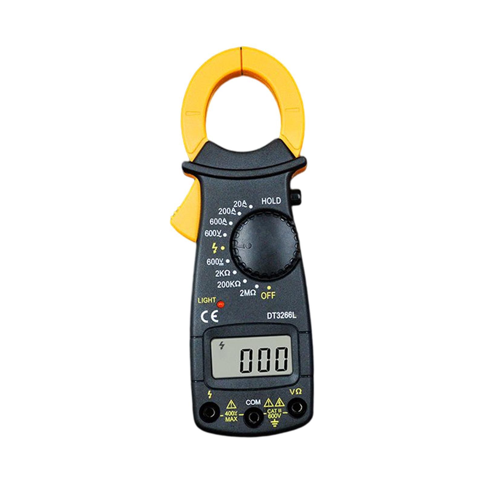 Digital Clamp Meter Professional Low Battery Indicator LCD Display Measure Resistance Multifunction DC Digital Clamp Meter