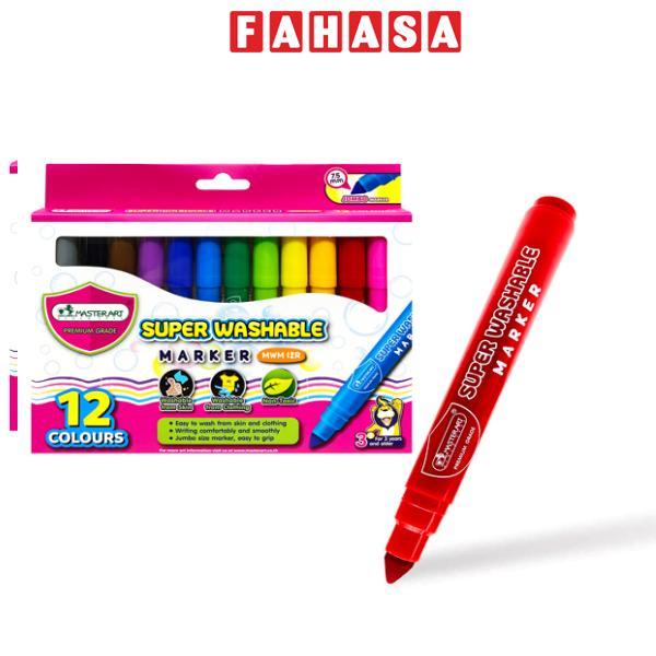 Hộp 12 Bút Lông Màu Xóa Được 7.5 mm - Masterart