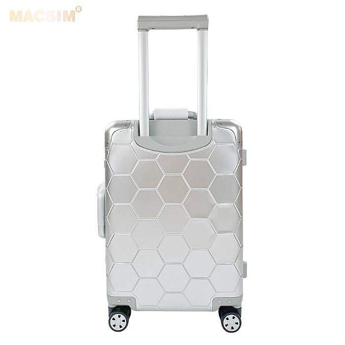 Vali hợp kim nhôm nguyên khối MS1317 Macsim cao cấp màu bạc cỡ 20inches