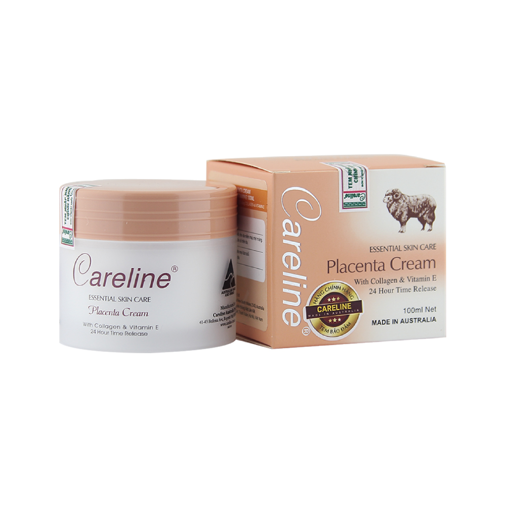 Kem dưỡng da Careline Placenta Cream nhau thai cừu giúp cấp ẩm, ngăn ngừa nếp nhăn 100ml