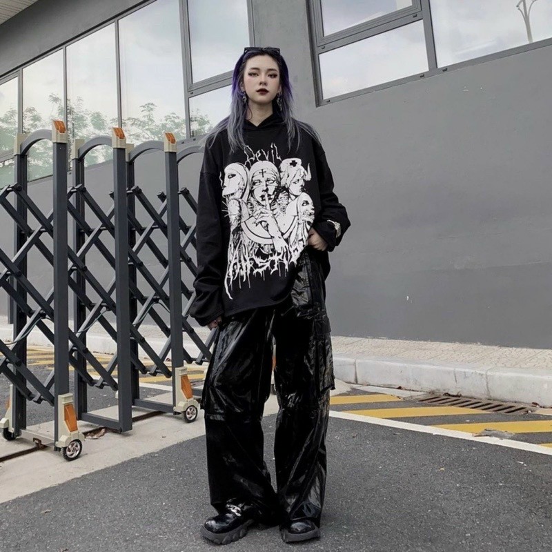 Áo Hoodie Nỉ Local Brand Form Rộng Ulzzang Unisex DEVIL Vah Studio