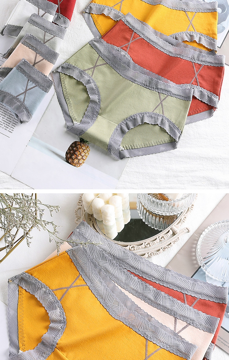 Quần lót cotton cao cấp viền ren to bảng