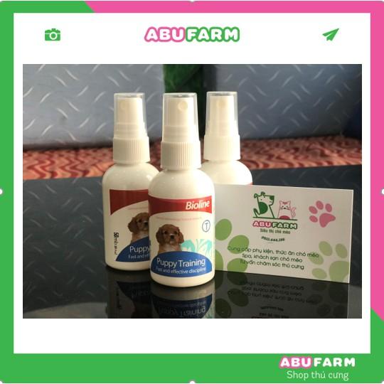 XỊT HƯỚNG DẪN VỆ SINH ĐÚNG CHỖ CHO CHÓ MÈO - BIOLINE PUPPY TRAINING - 50ML