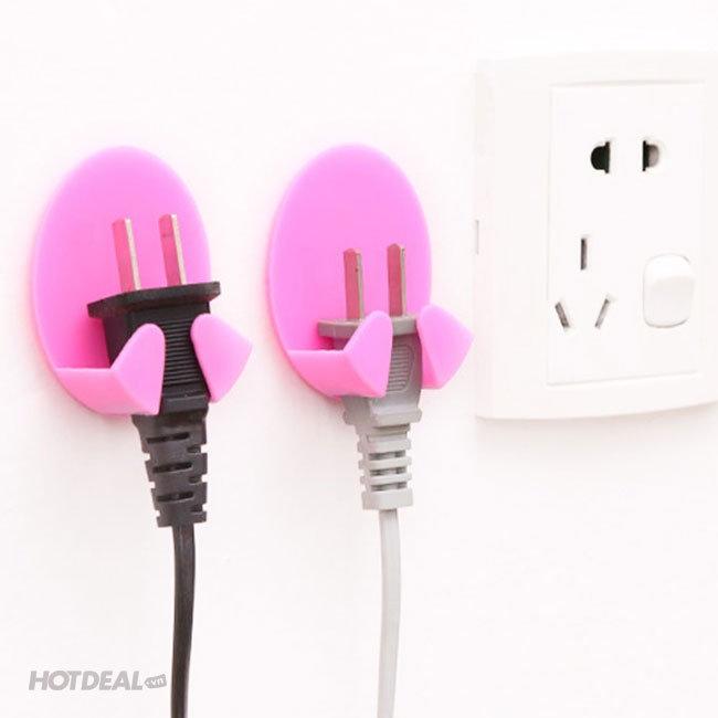 Móc Dán Tường Treo Phích Cắm Điện Vỉ 2 Móc H088
