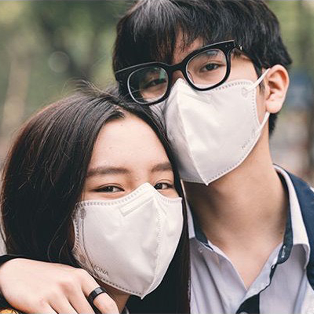 Combo 3 chiếc khẩu trang N99 6 lớp ngăn 99% bụi siêu mịn có kích thước từ 0,3 Mircromet MONA MASK