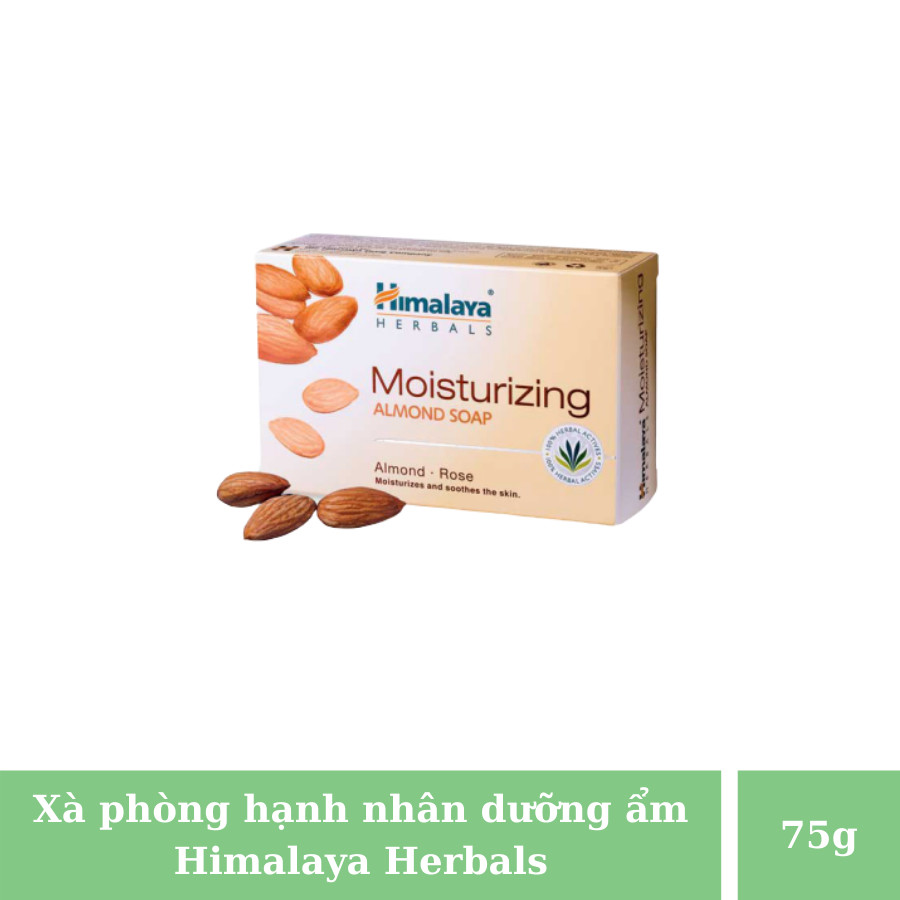 COMBO 3 XÀ PHÒNG THIÊN NHIÊN CẤP ẨM DƯỠNG SÁNG DA MOISTURIZING ALMOND SOAP HIMALAYA