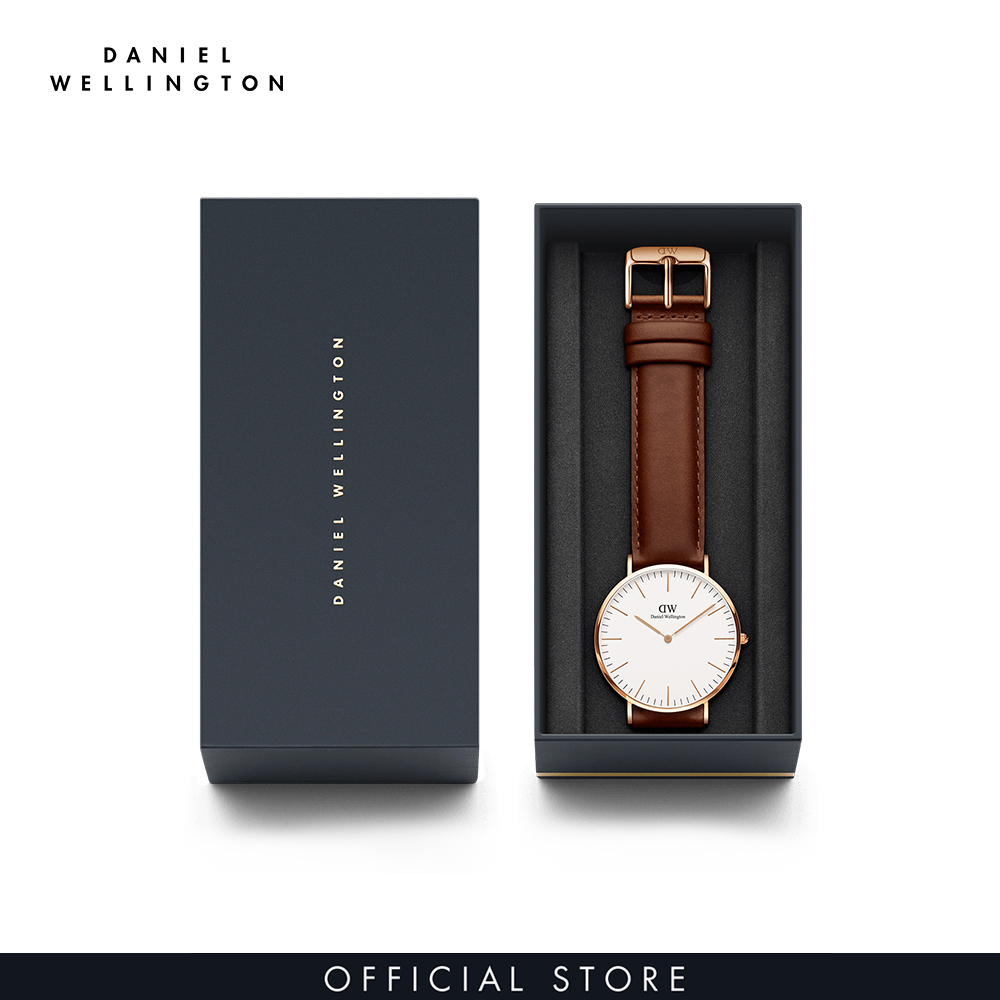 Đồng hồ Nam Daniel Wellington dây da - Classic St Mawes 40mm DW00100006