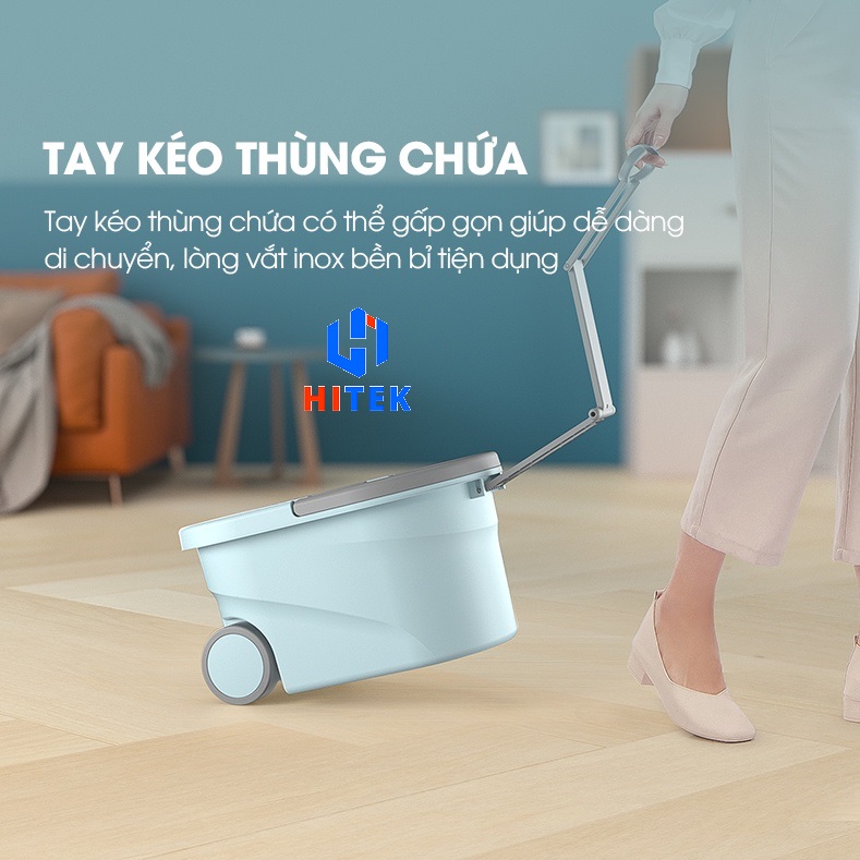 Bộ cây lau nhà thông minh xoay 360 độ SAMONO SCM012 All in One - Hàng chính hãng