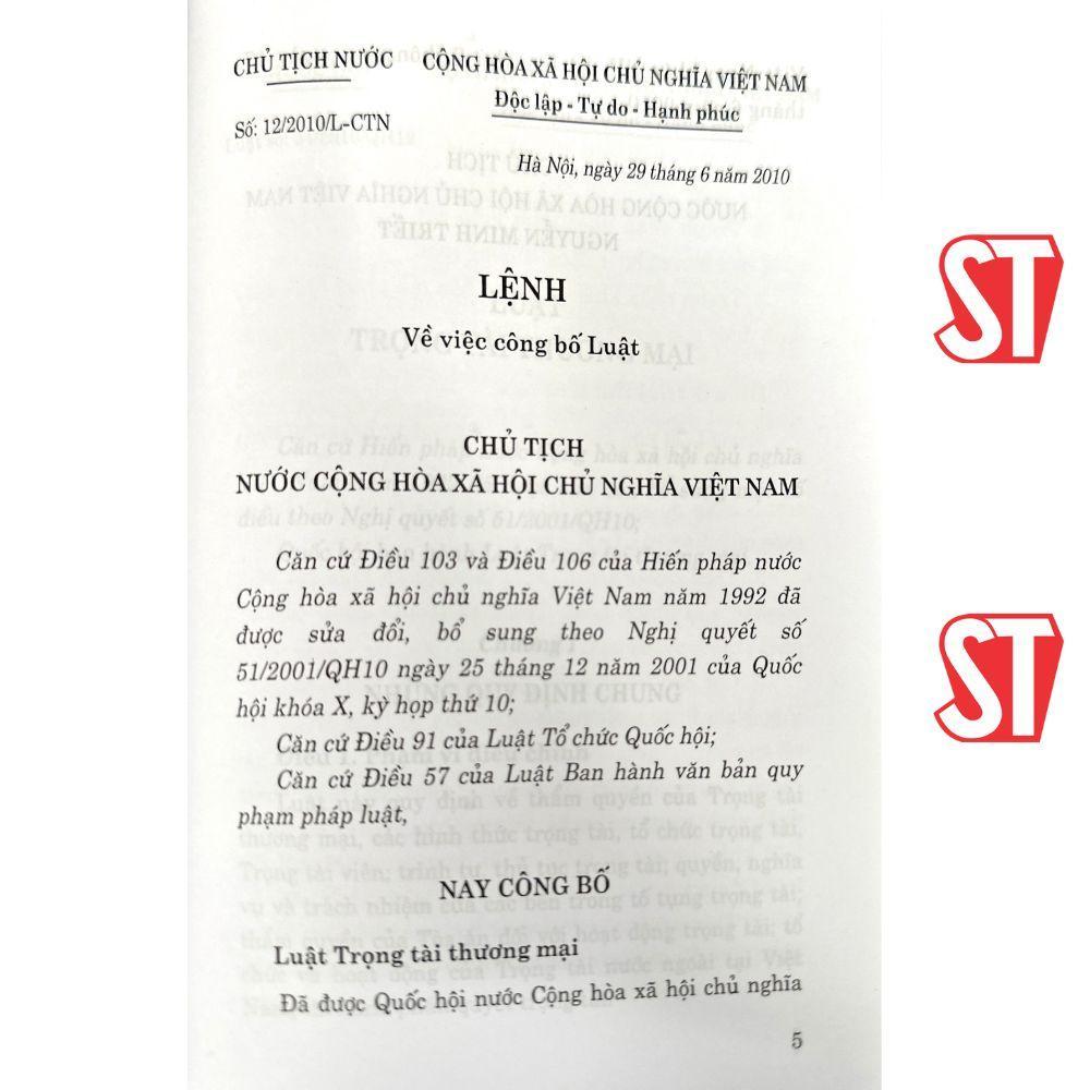 Sách - Luật Trọng Tài Thương Mại - NXB Chính Trị Quốc Gia