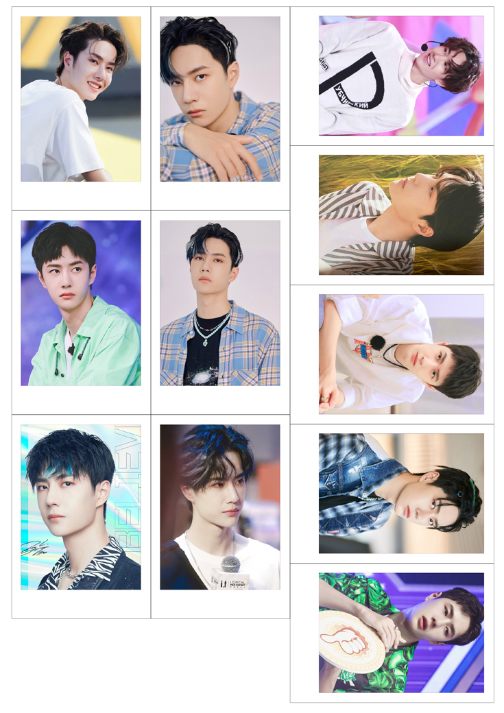 Ảnh Vương Nhất Bác card polaroid set 23 tấm khác nhau