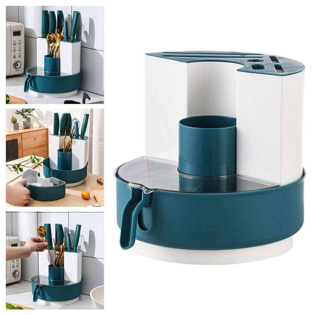 Storage Rack Knives Rotatable Multifunction for Spoon Kitchen Accessories