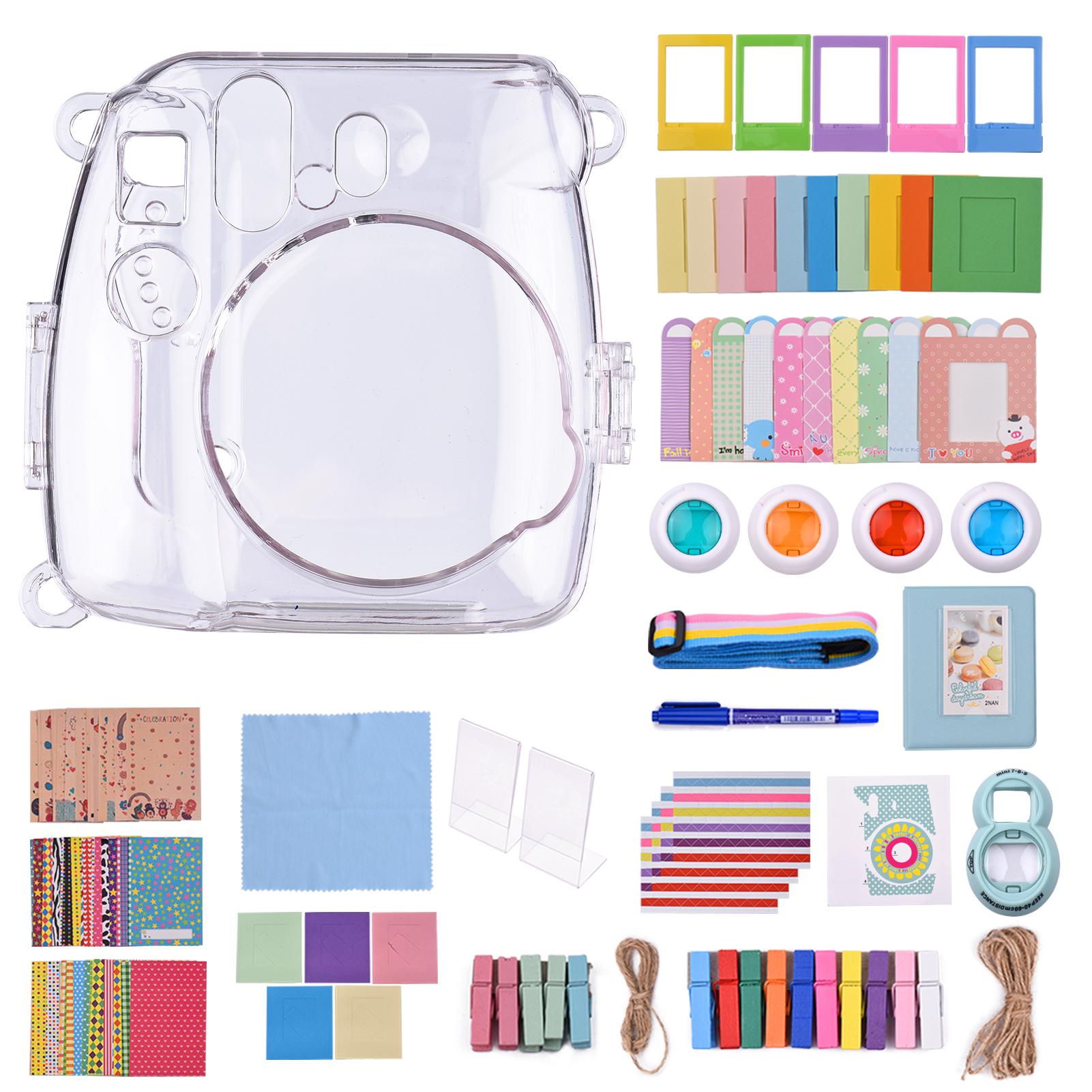 18-in-1 Instant Camera Accessories Kit Replacement for Fujifilm Instax Mini 8/9 Instant Film Camera with Case/ Album/