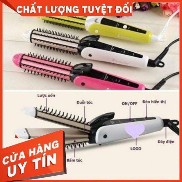 LƯỢC ĐIỆN NO.VA. 3 IN 1 ( LÀ TÓC - DẬP XÙ - LÀM XOĂN )