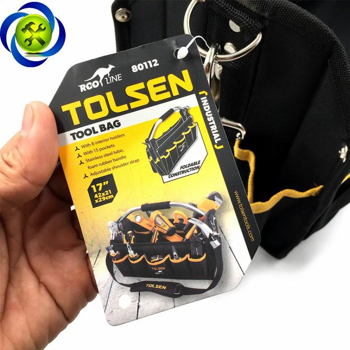 Túi đồ nghề Tolsen 80112 dài 420mm x rộng 160mm x cao 200mm