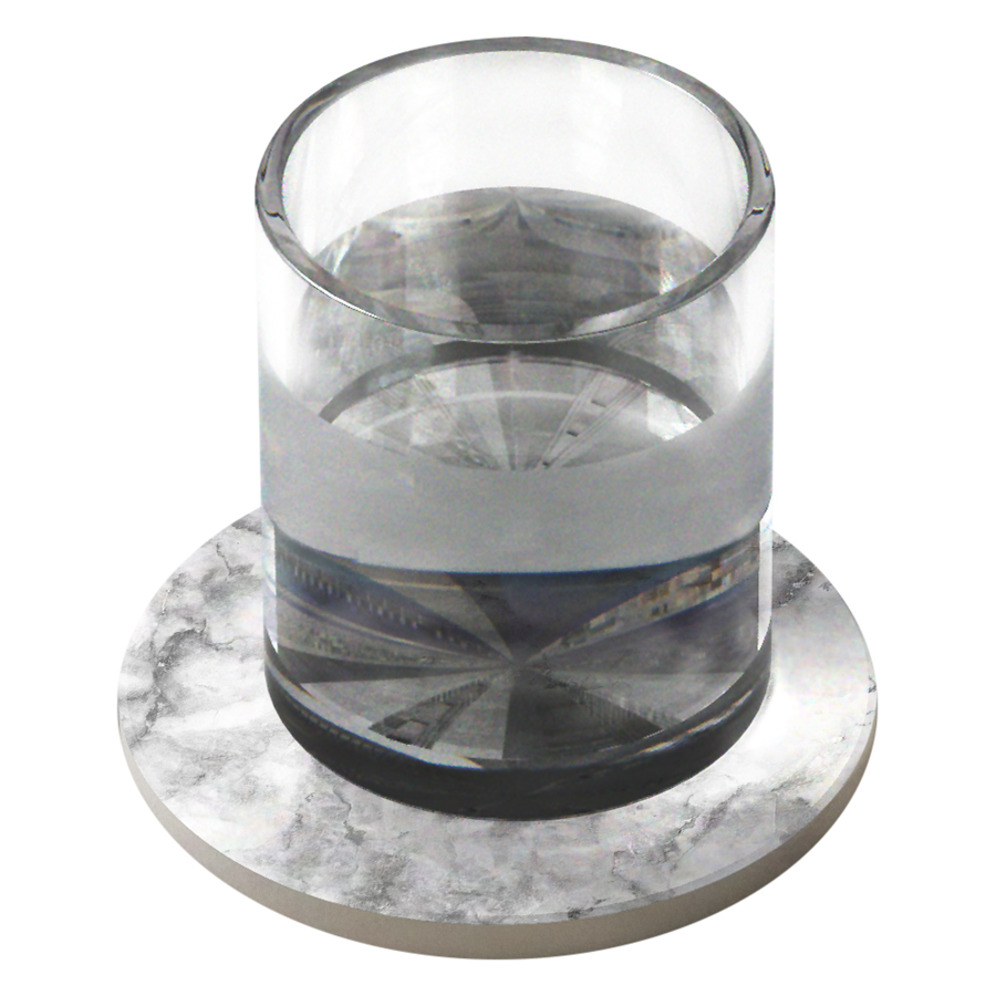 Set Đế Lót Ly Gốm Tròn Mika A-001-002-S-T