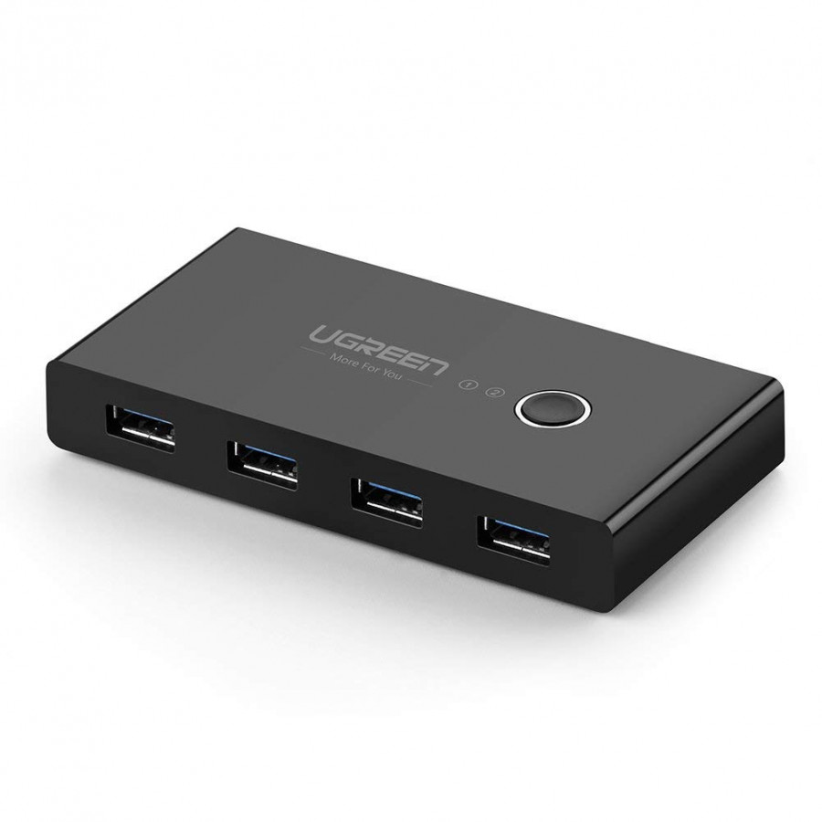 Bộ chuyển mạch (Switch) 2 cổng USB 3.0 chia sang 4 cổng USB 3.0 UGREEN US216 30768 - Hàng Chính Hãng