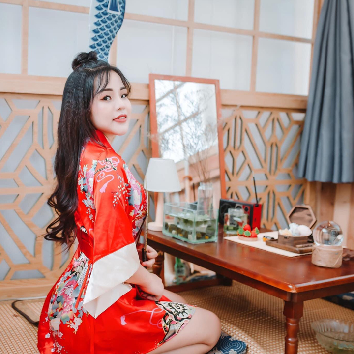 Váy ngủ cosplay lụa phong cách nhật cao cấp Q41 - Đầm ngủ nữ cosplay sexy gợi cảm - Đồ ngủ cosplay - Đồ ngủ nữ mạc nhà