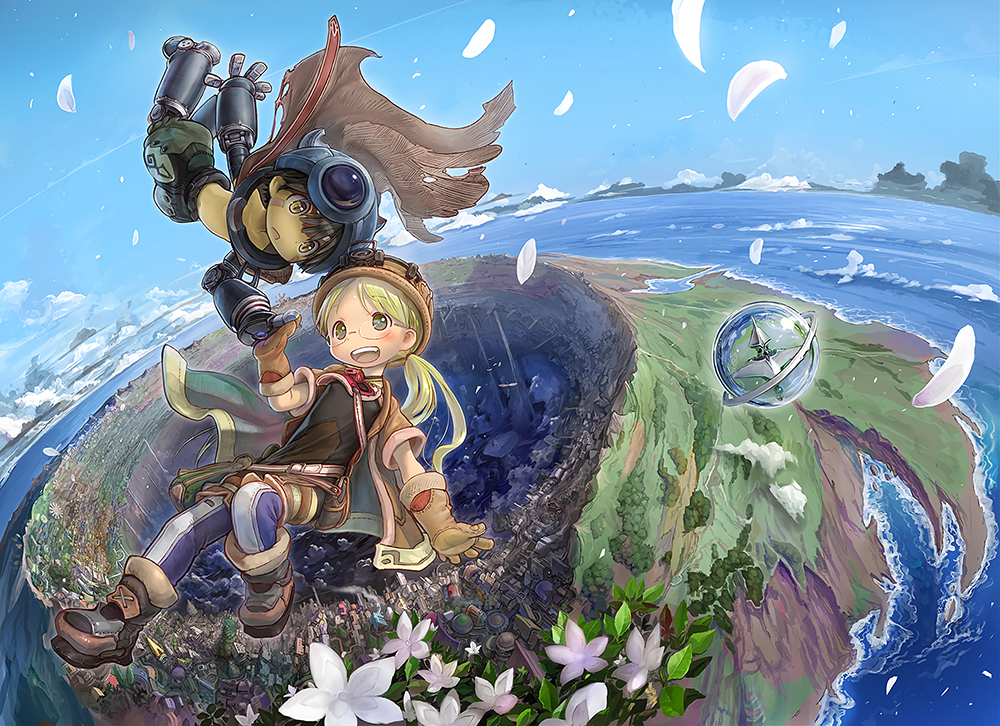 Poster A3 dán tường Anime, decal 30x42 trang trí có keo Made In Abyss Wallpapers 2