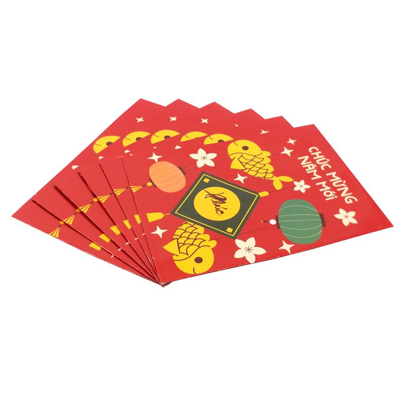 Bộ 6 Bao Lì Xì Nhỏ - 11 x 8 cm - Greenwood LXS123