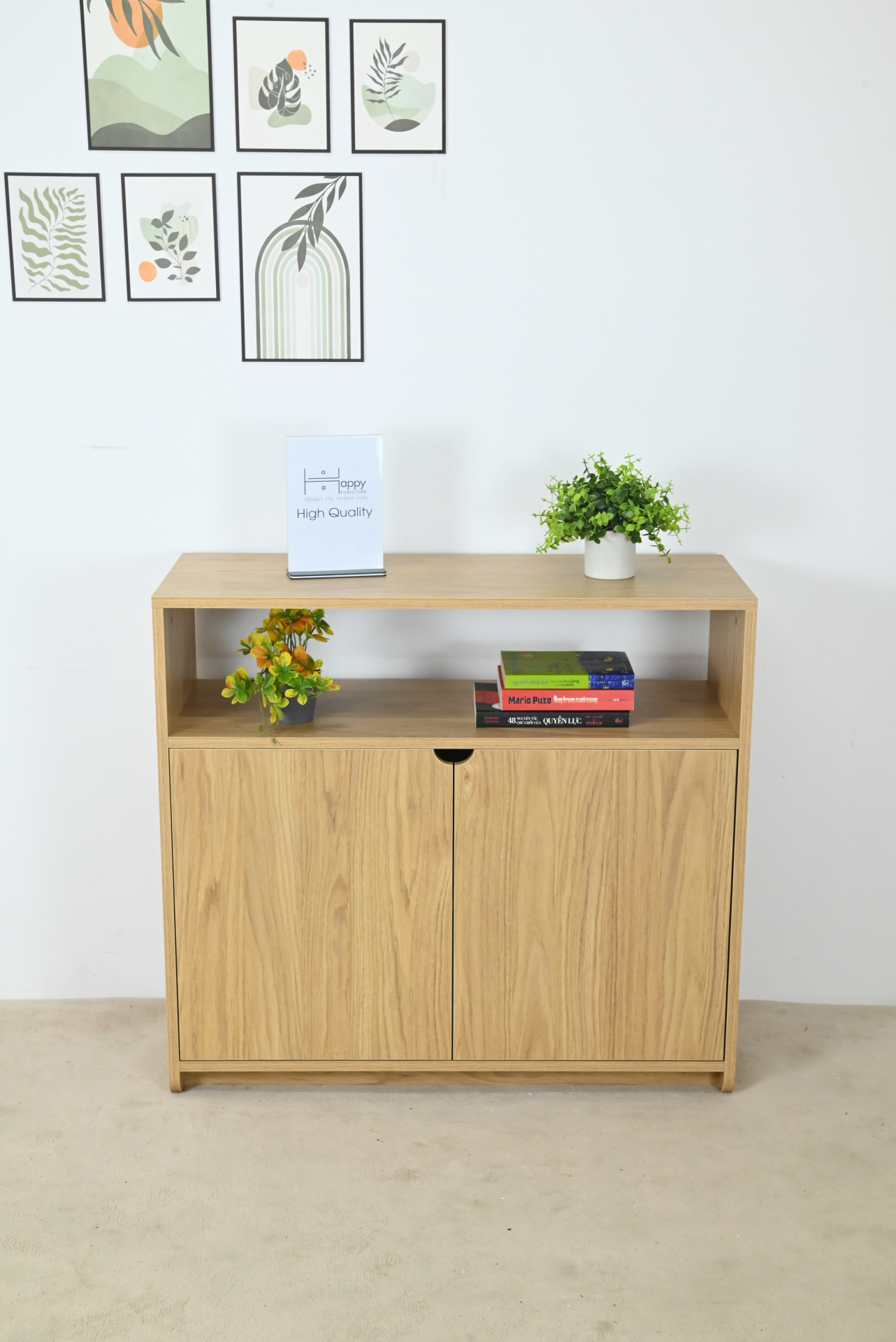 CIRCLE, Tủ lưu trữ 2 cửa mở, 90cm x 35cm x 82cm , TCM_074