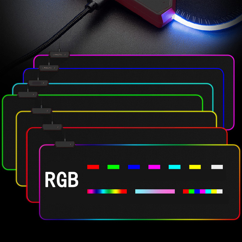 Miếng lót chuột LED RGB pad chuột gaming chơi game deskpad cỡ lớn viền sáng led chống trượt nhiều chế độ siêu đẹp – Hàng chính hãng