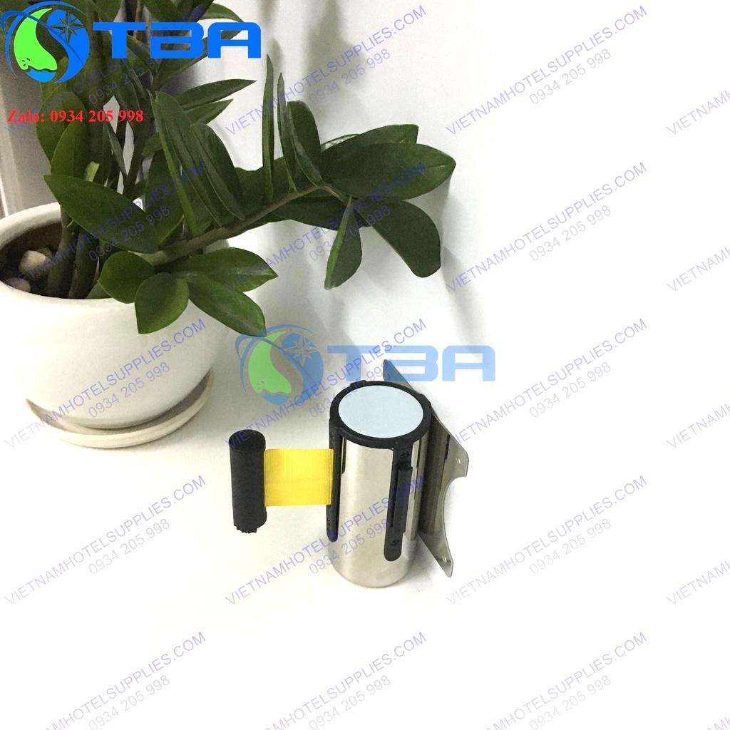 Đầu dây 3m màu vàng trụ chắn gắn tường inox chất lượng cao
