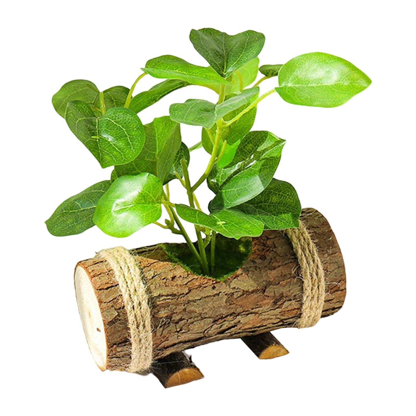 Artificial Potted Green Plants Small Potted Plants for Shelf Farmhouse