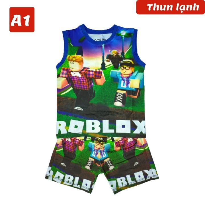 Đồ bộ thun lạnh cho bé trai Roblox từ 10-46kg - giặt không vỡ hình - Kiến Lửa