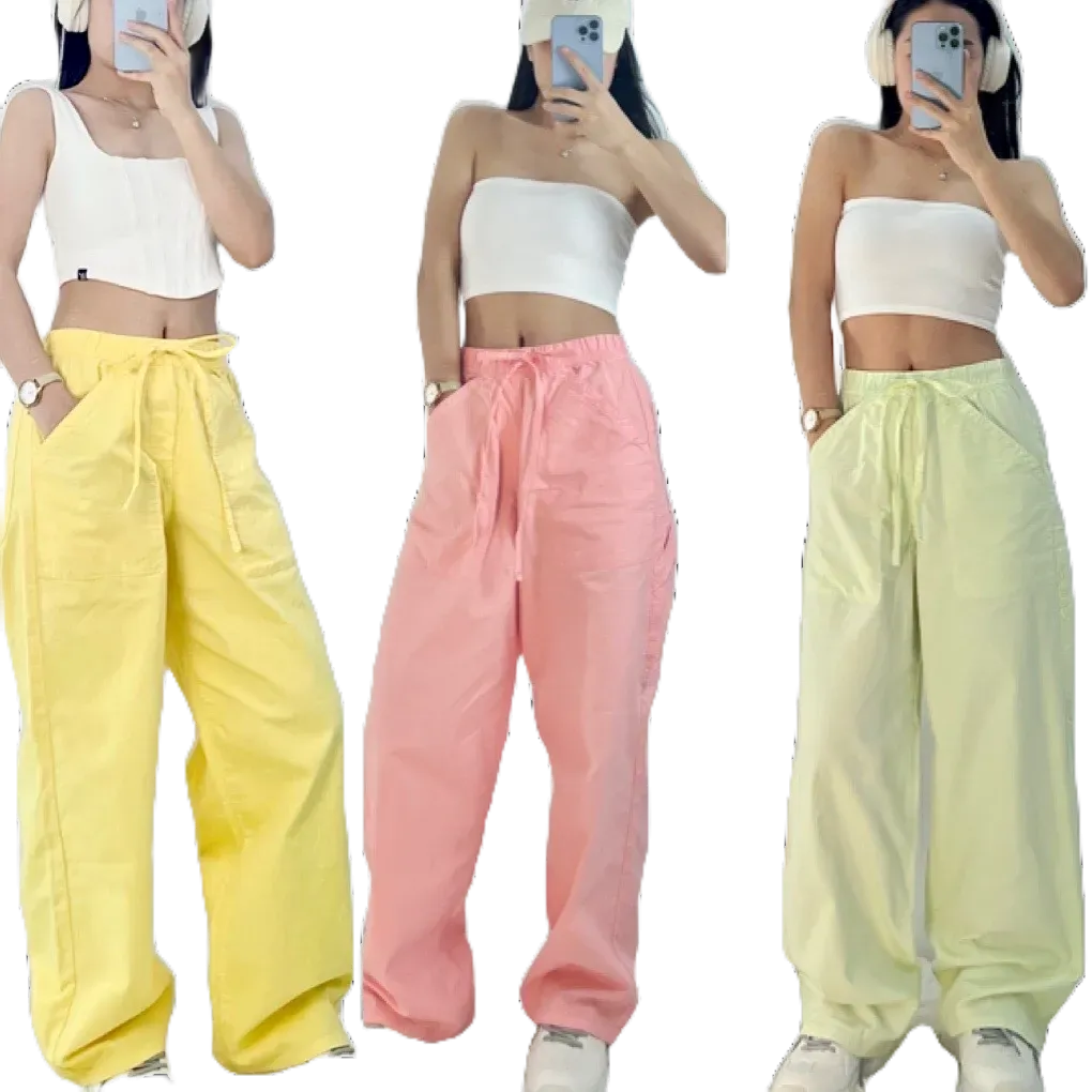 Quần Jean cạp chun Ống Suông SJP08_Quần cạp chun ống rộng nữ đẹp, thương hiệu SAMMA JEANS