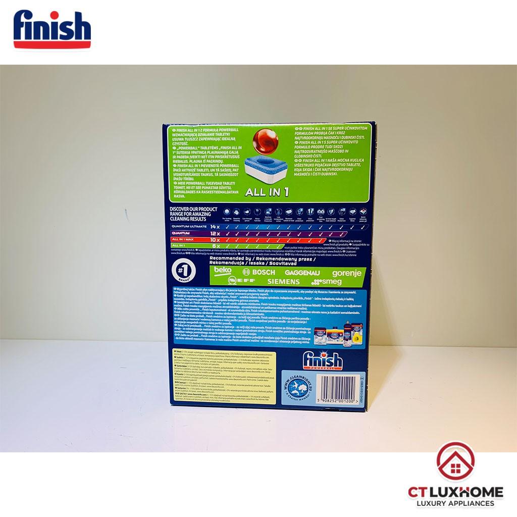 Viên rửa chén bát Finish All In One 120 viên - Hàng chính hãng