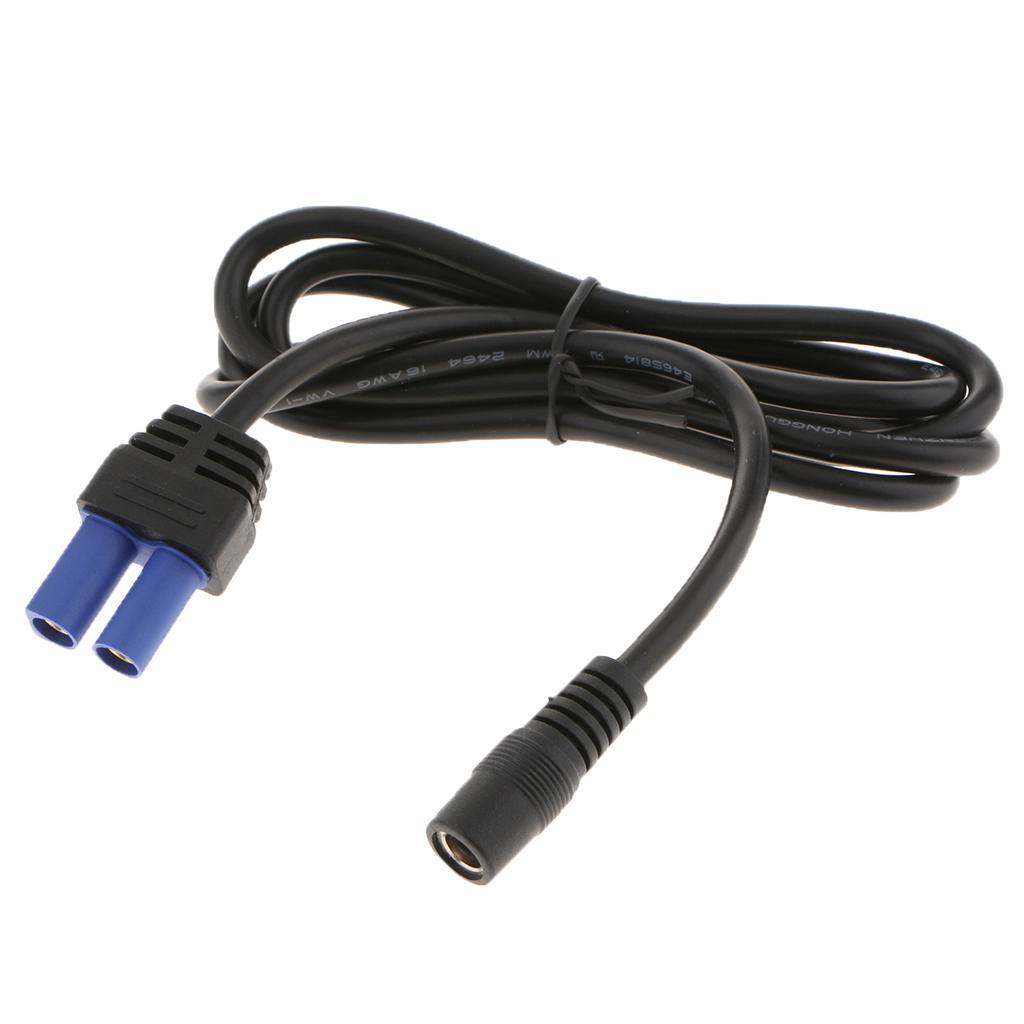 13A EC5 Plug to DC 5521 Coax Cables Adapter Connection Cords 1.2Meter