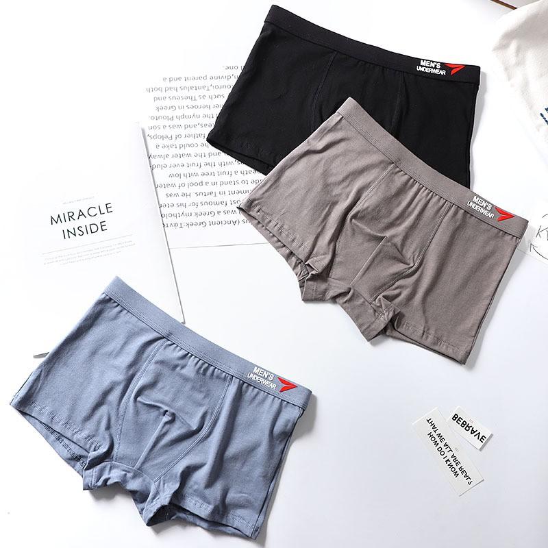 Hộp 4 quần lót nam boxer vải Cotton cao cấp Men's UnderWear
