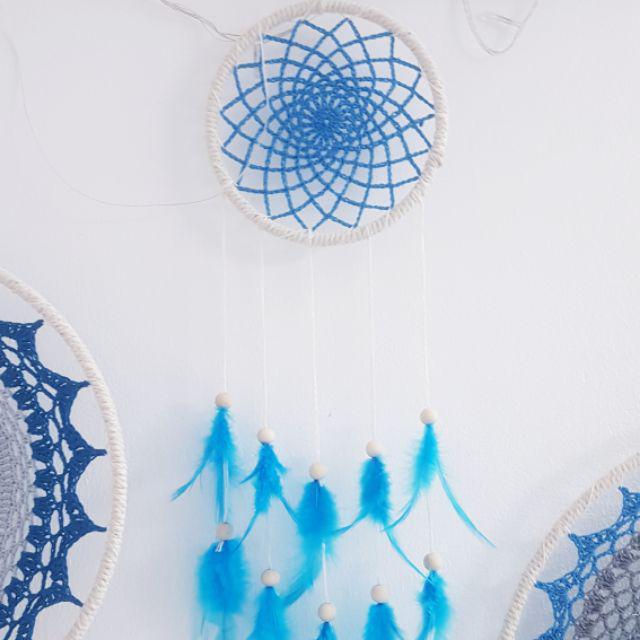 Set dreamcatcher 4 vòng sz lớn phụ kiện trang trí nhà cửa phong cách Vintage