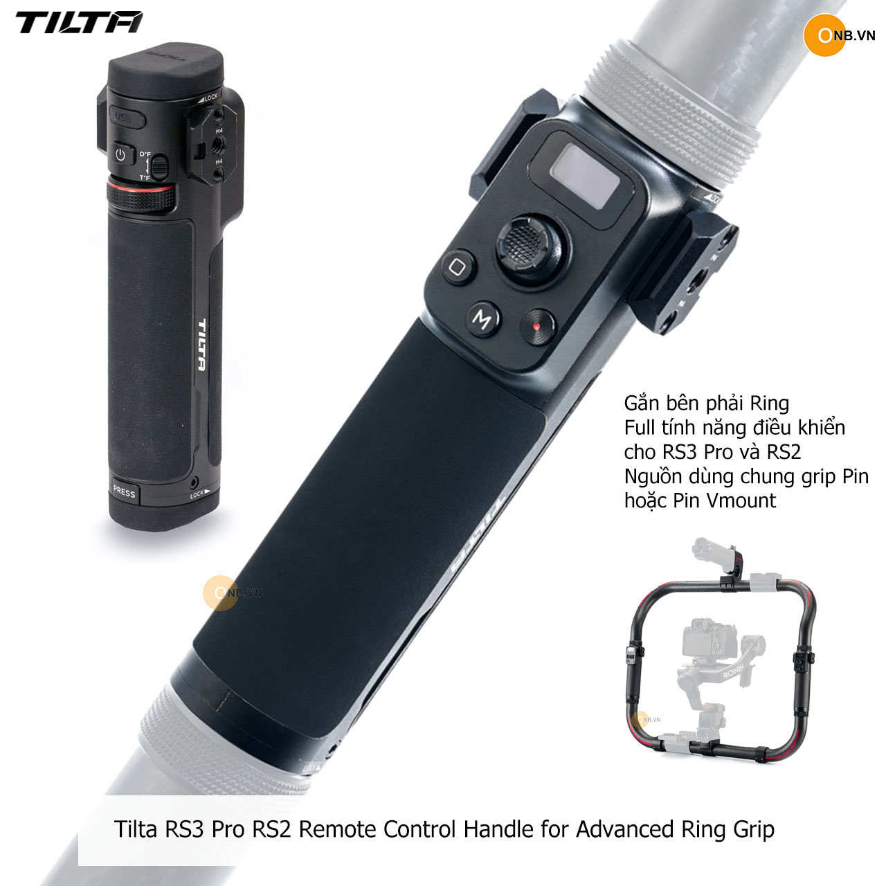 Tilta RS3 Pro RS2 Remote Control Handle for Advanced Ring Grip