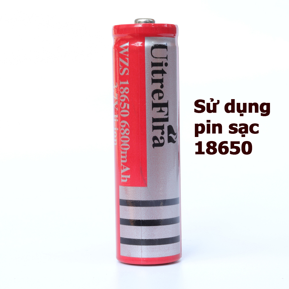 Đèn pin chiếu sáng S2 hợp kim nhôm sử dụng pin sạc 18650