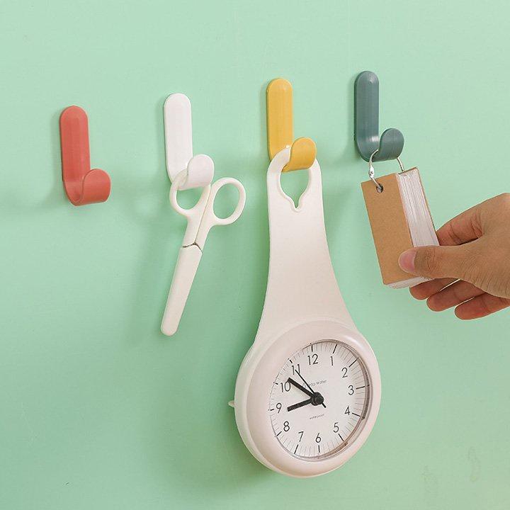 Móc Treo Đồ Hình Chữ J Dán Tường Trang Trí Tiện Dụng H073