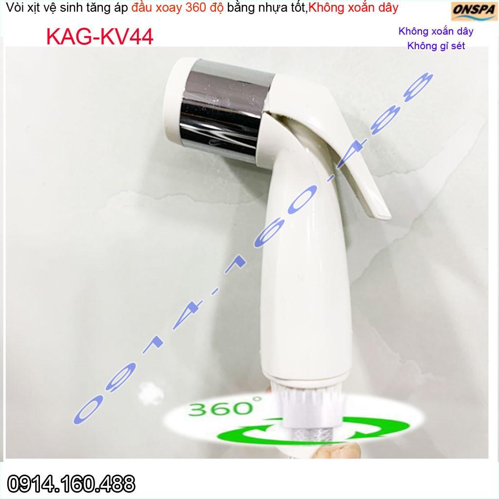 Vòi xịt vệ sinh nhà tắm, vòi rửa bồn cầu dùng cho nước phèn vùng biển, dây xịt cao cấp 100% nhựa trắng
