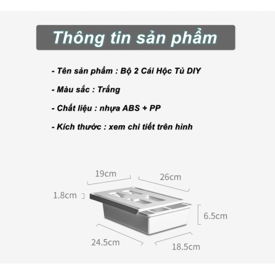 Bộ 2 Hộp kéo tiện lợi DIY