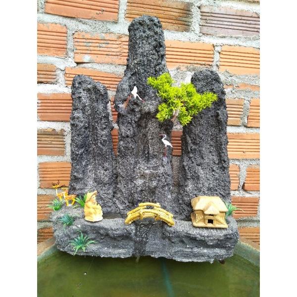 Hòn Non Bộ Có Thác Nước Kèm Máy Chạy Thác Nước