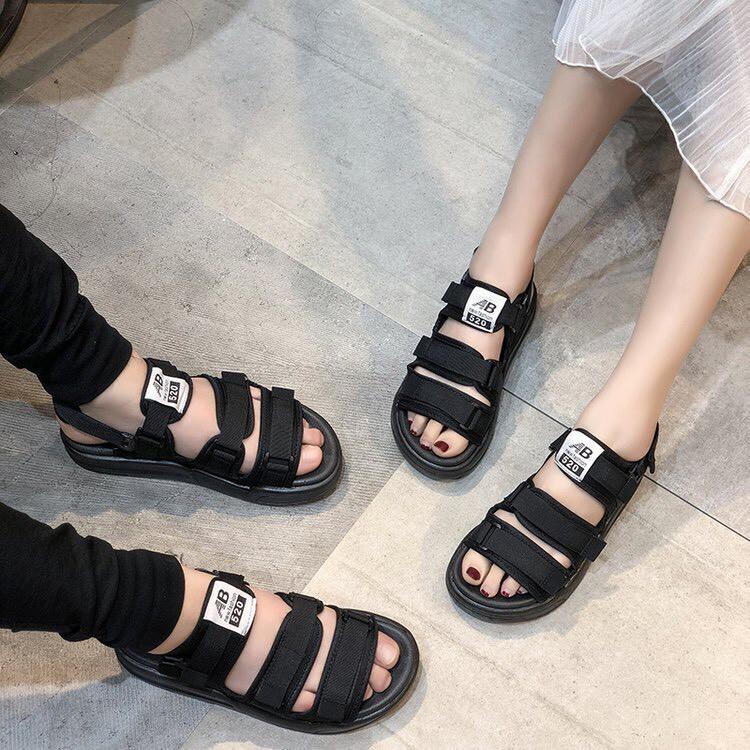 (Có 2 Màu) Sandal nữ nam 3 quai trơn cao cấp Fullsize 35-44 - dép quai hậu học sinh mới về