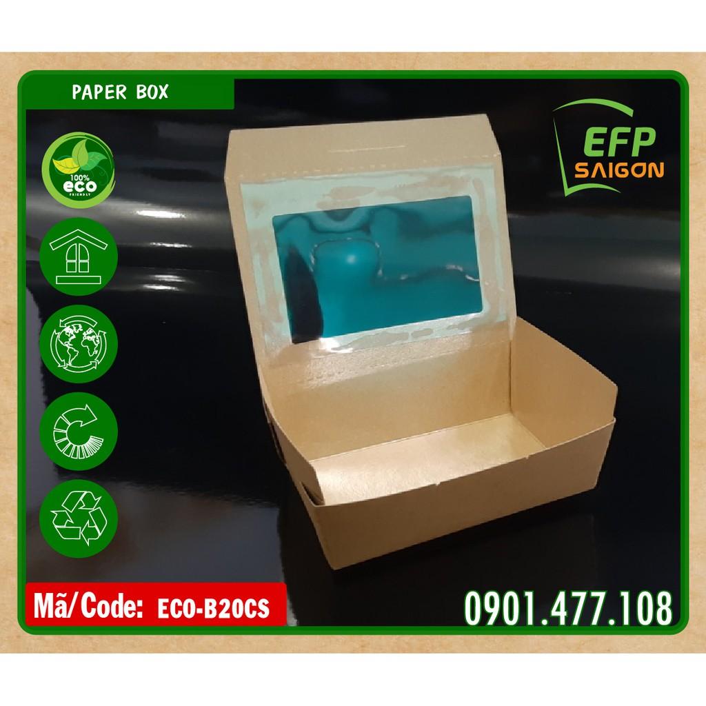 Hộp giấy đựng thức ăn 100 cái/đơn x 3.250d