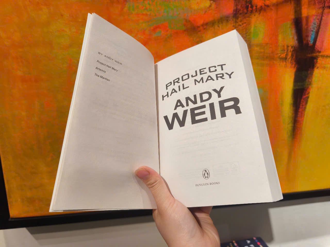 Sách - Project Hail Mary by Andy Weir -  From the Sunday Times bestselling author of The Martian