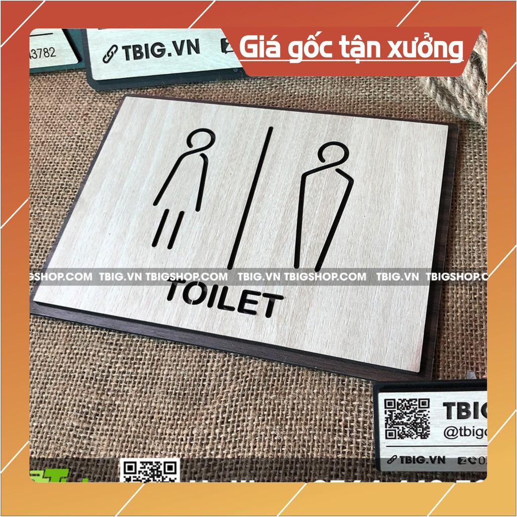 Bảng dán Toilet  2 lớp cắt laser sắc nét