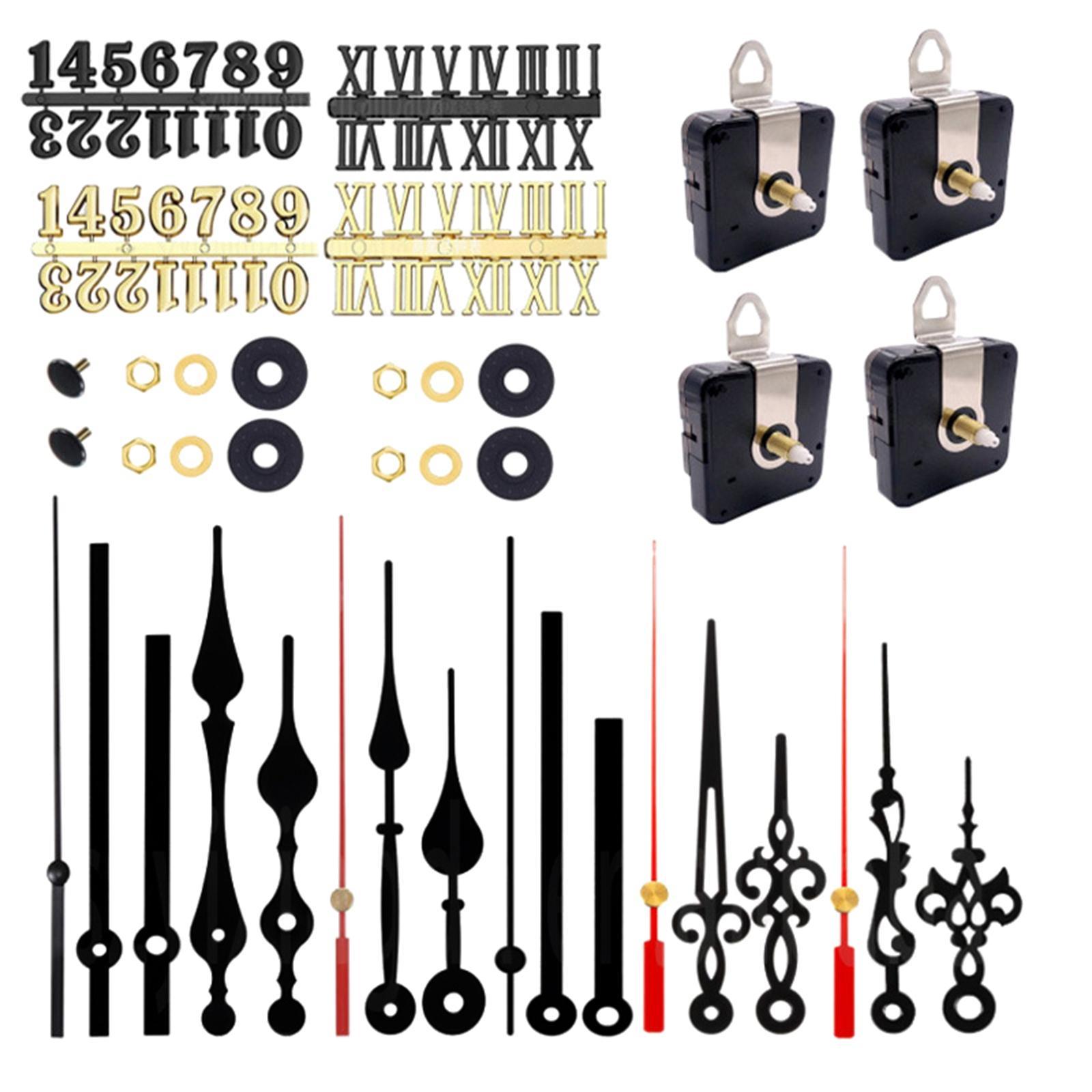 4x Quartz Wall Clock Movement Kit Repair Parts Motor Collectibles DIY