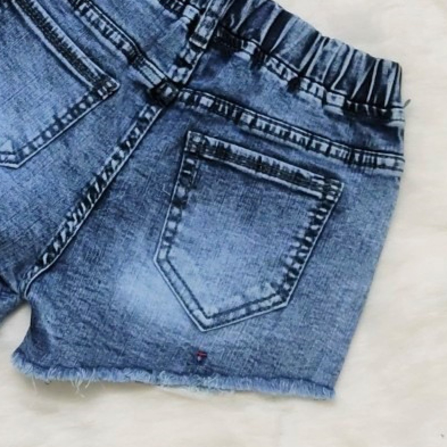 Q00000114 (21-31kg) Quần short jean bé gái từ 5 tuổi