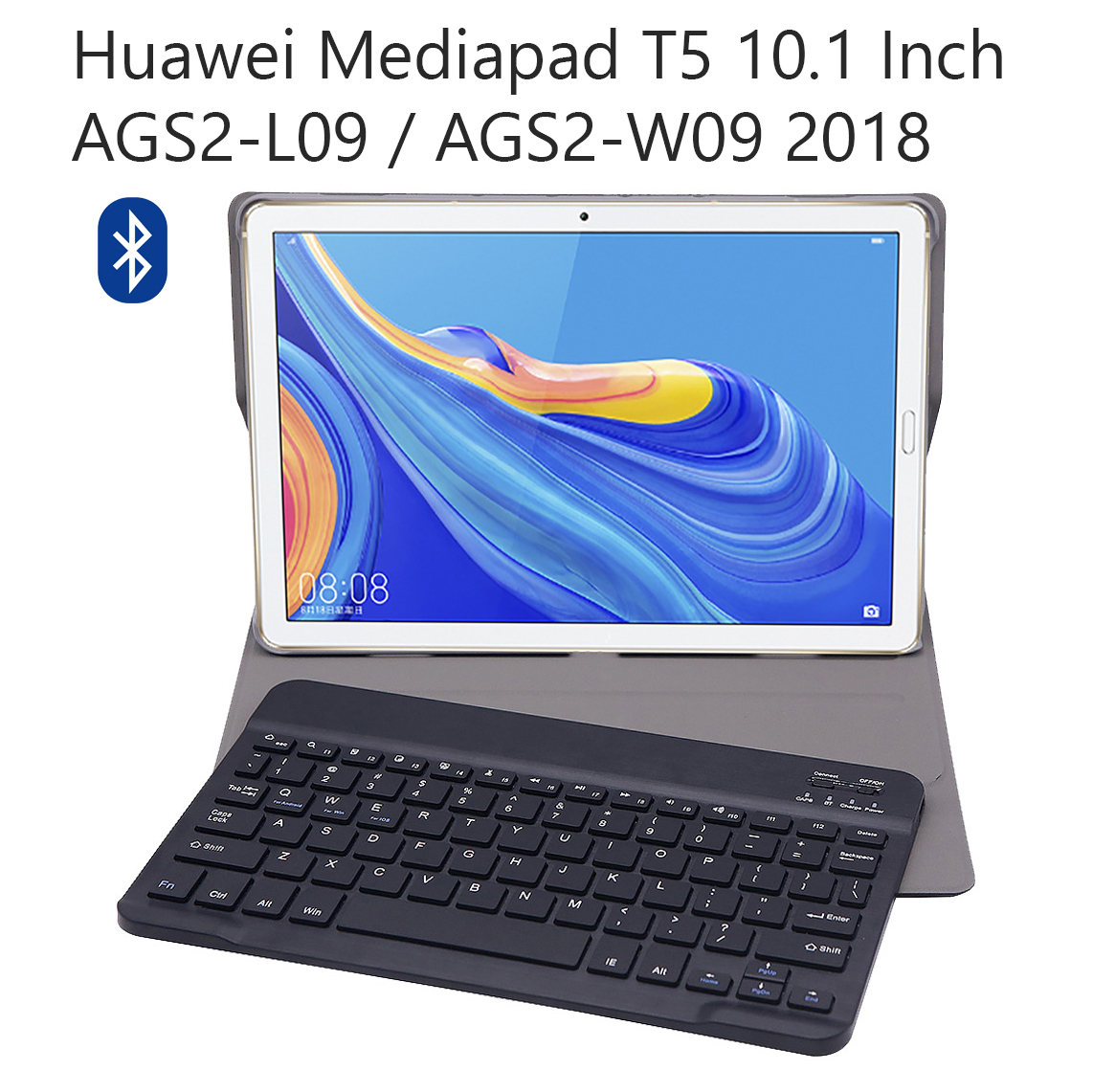 Bao Da Kèm Bàn Phím Dành Cho Huawei Mediapad T5 10.1 Inch AGS2-L09 / AGS2-W09 2018 Bluetooth