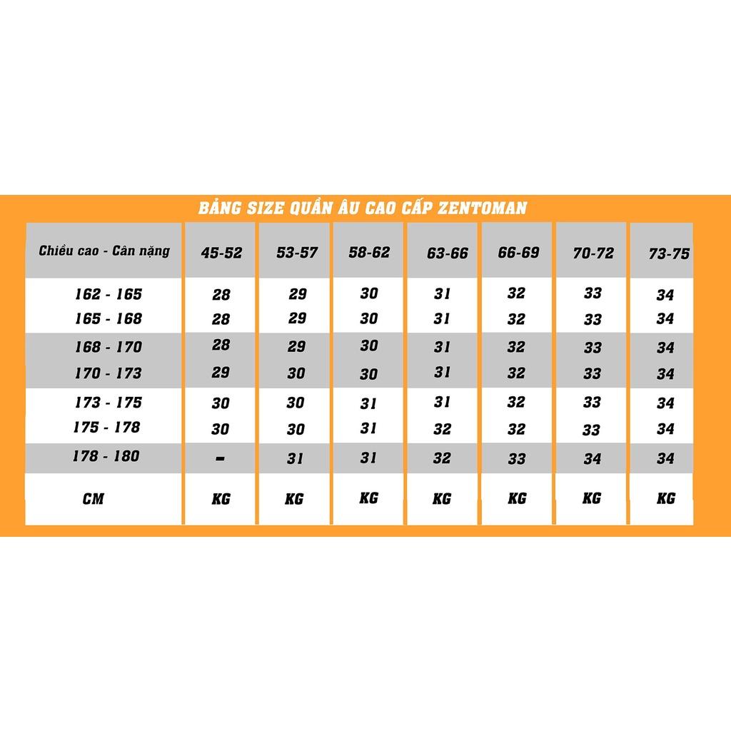 Quần âu nam ZENTOMAN cao cấp Hàn Quốc chống nhăn co giãn nhẹ ống suông không bai xù QA40