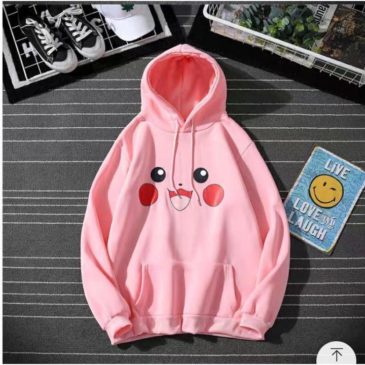 Áo hoodie pika cute chất nỉ bông dày siêu ấm 59